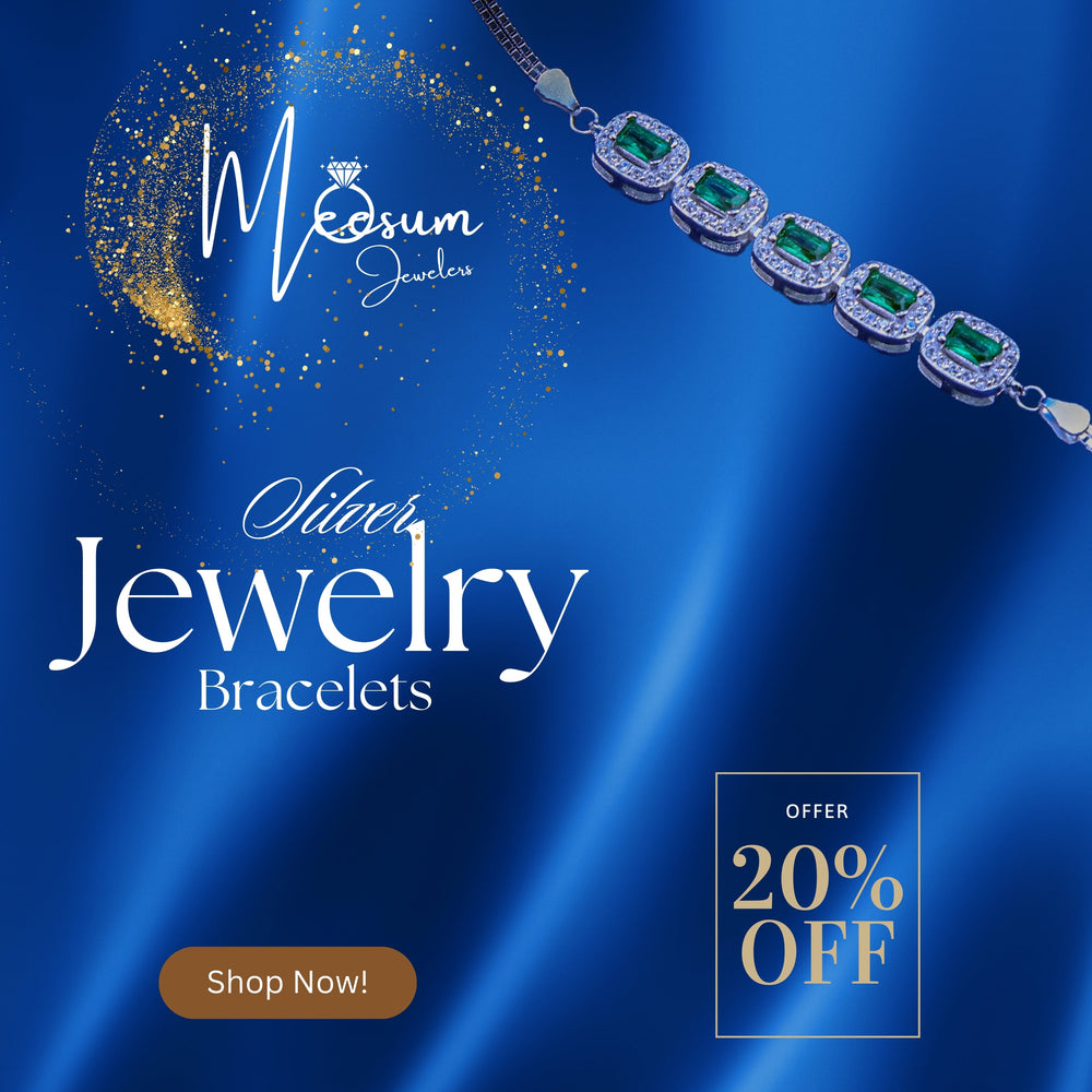 Silver Jewelry Squire  Bracelets for Women at Meesum Jewelers: