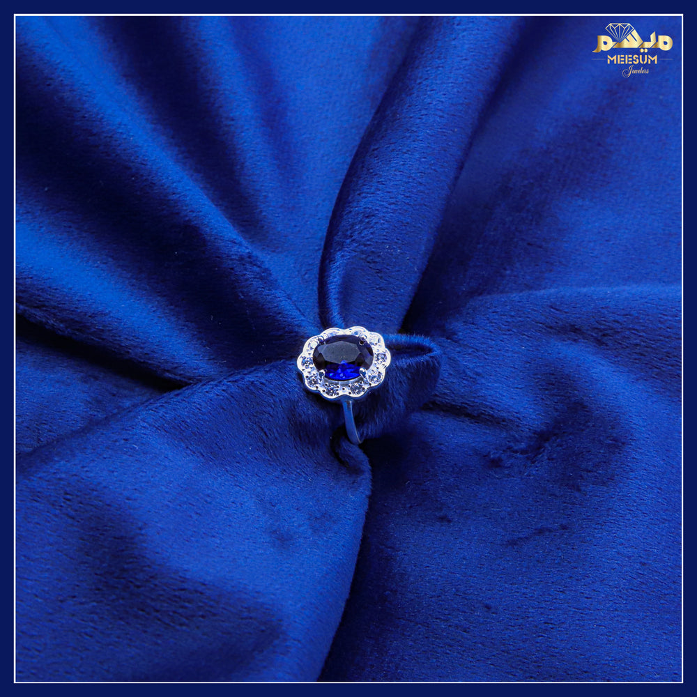 Sapphire Blue Bridal Ring