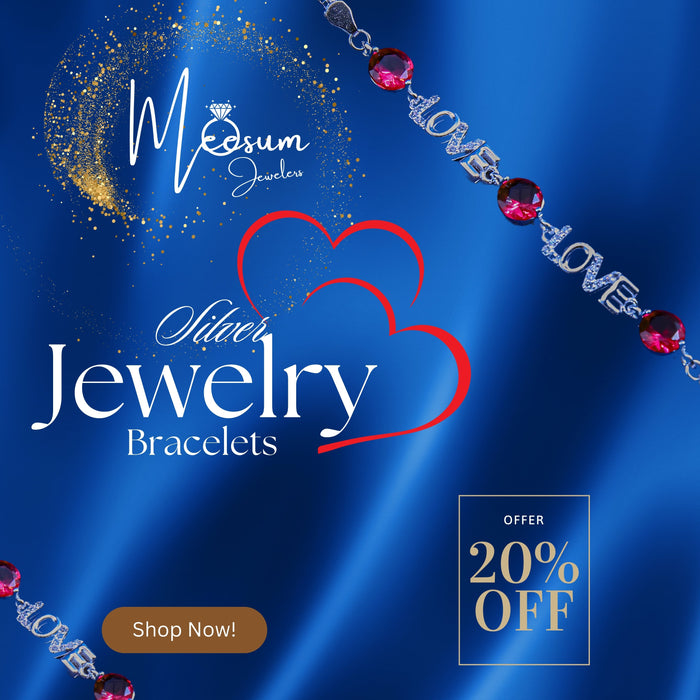 Silver Jewelry Love Bracelets for Women at Meesum Jewelers: